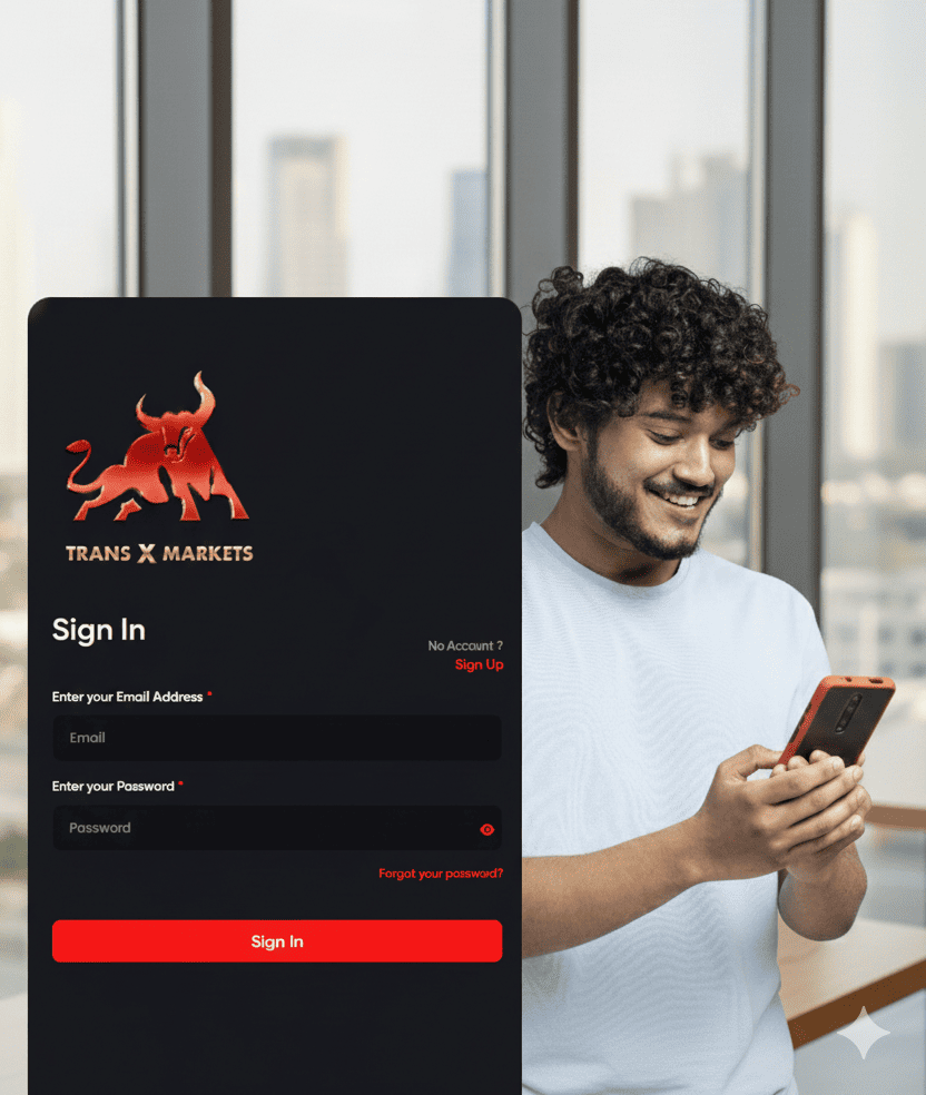 Man signing up for an account on a laptop, showing a simple email and password input form
